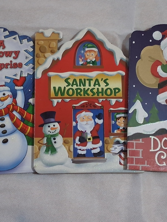 the clever factory Other - Santa's Workshop Holiday Book - Red 3 Books